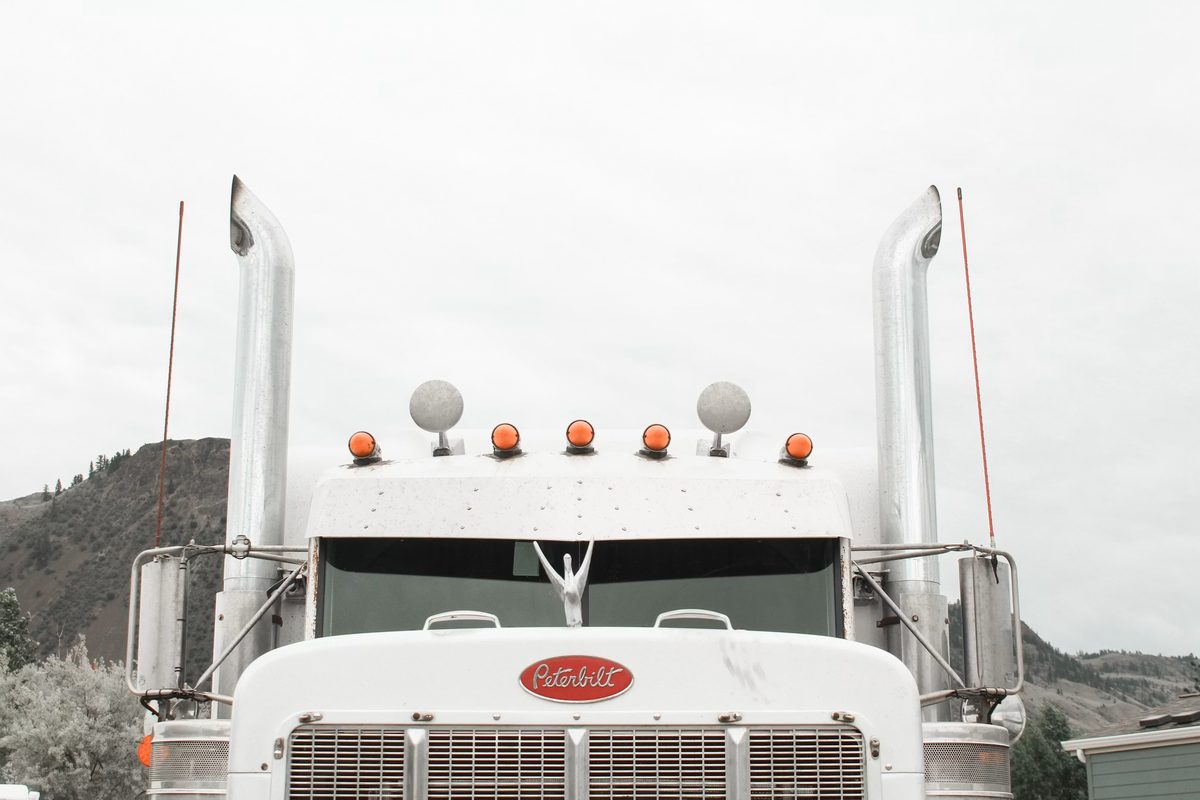 Detroit Diesel engine with chrome exhaust